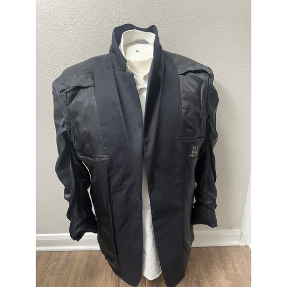 Jos A. Bank Cashmere Wool Blazer Mens 40R Black Sport Coat Suit Jacket - Picture 7 of 16